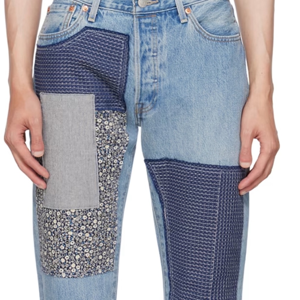 Levi's 501 Patchwork Jeans, New With Tags, Size 30 waist, unisex